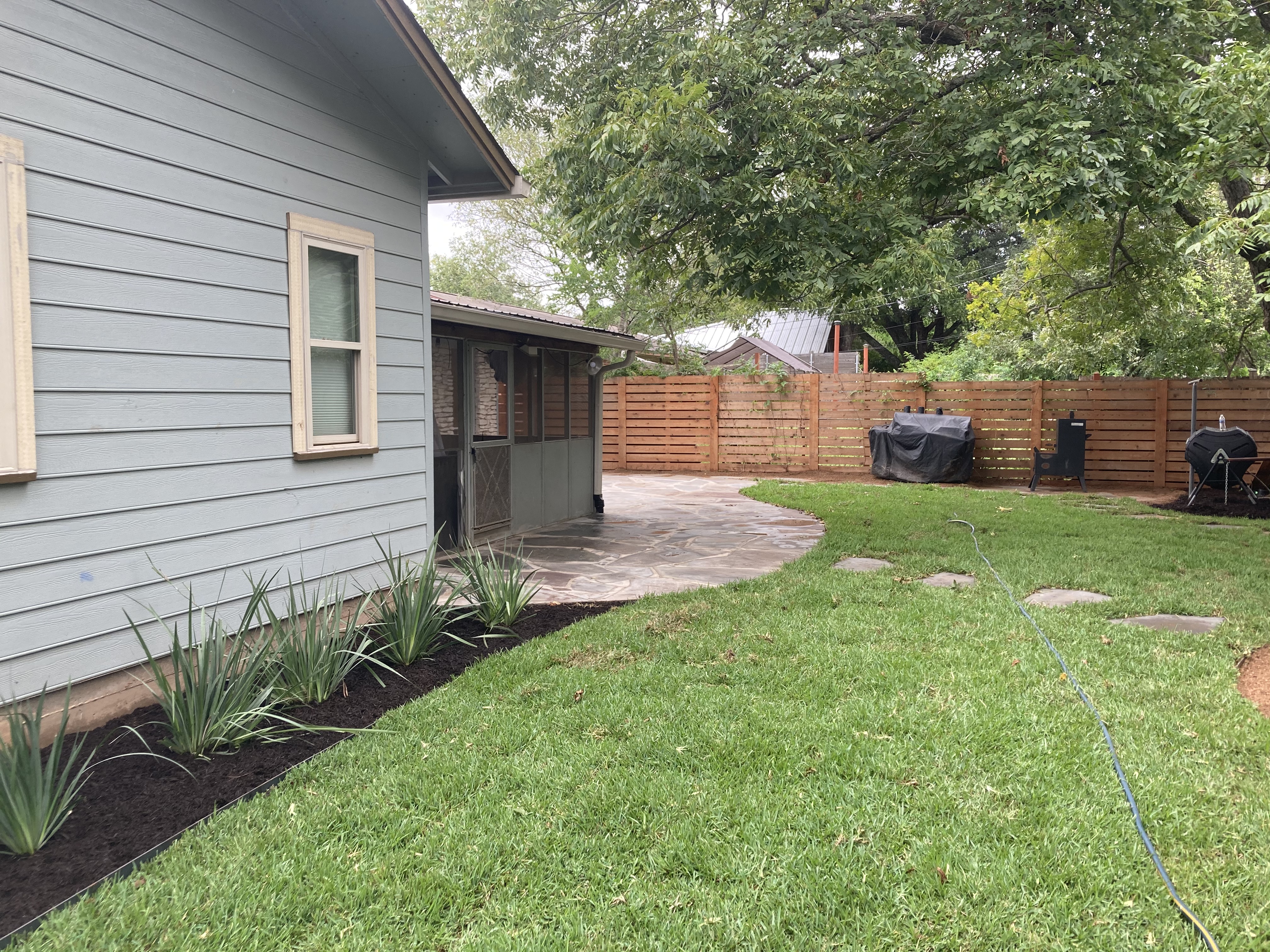 Austin landscape and design - fire pit seating